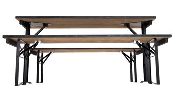 Gecoate biertafel frames en bierbank frames.