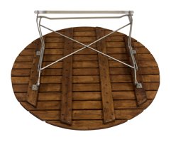 Biertuintafel 100cm gevouwen