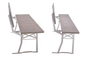 Bierbanken van roestvrij staal met verschillende breedtes