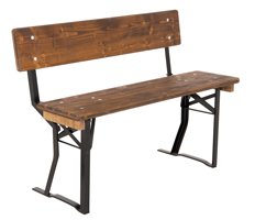 Bierbanken met rugleuning 110 cm
