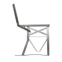 Bierbank met rugleuning beslag roestvrij staal