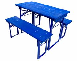 Bierbank Sets met Blauw Glazuur