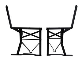 Bierbankframes met rugleuning standaard en extra breed ter vergelijking