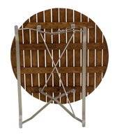 Biertuin tafel zicht van onderen