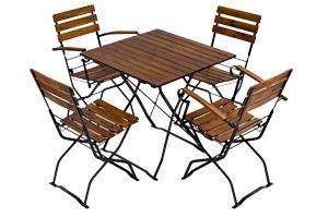 Bier tuinmeubelen met en zonder armleuningen