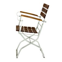 biertuinstoel bruin geglazuurd