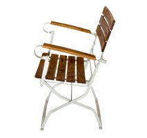 Bier tuinstoel met latten van robinia