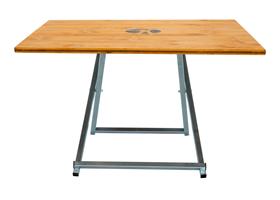 Biertafel Vierkant Hout Kleur Teak