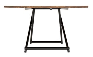 Biertafel met schaarframe zwart