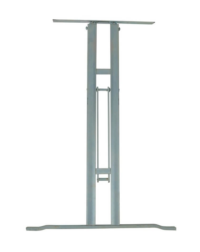 Onderstel voor biertafels T-vorm lage instelhoogte voor maximale beenruimte Nr.229