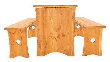 Bier tent sets voor alpine hutten.