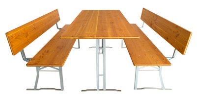 Biertent set met extra brede banken