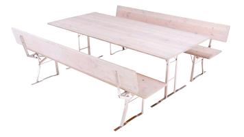 Roestvrij stalen biertent set Douglas spar