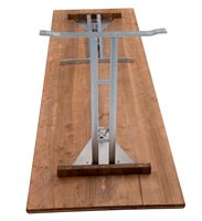 Biertafel frame gevouwen en uitgevouwen