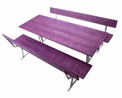 Bierteltgarnitur 80 cm Tisch Modell 124