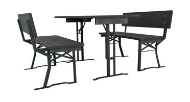 Marquee bank met rugleuning 40 cm zitting