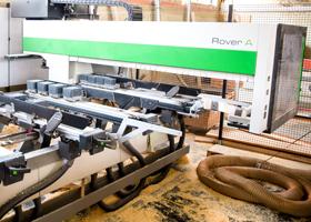 Het frezen van biertent sets.