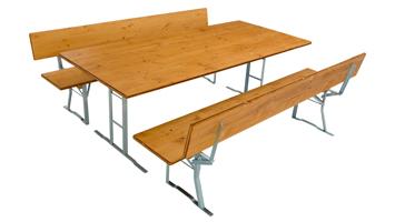 Biertent set 167 Geglazuurd met Clousil No. 5 Teak