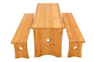 Biertent set met plaid in biertafel frame.