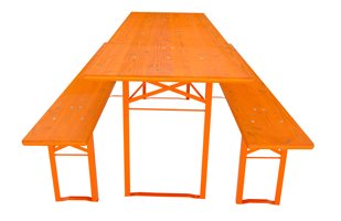 Biertent set aangepast oranje