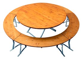 Biertent set dunne-film glazuur teak