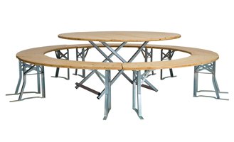 Biertent set rond 150cm