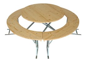 biertent set ronde frames gegalvaniseerd