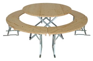 ronde biertent ingesteld op volledige cirkel 102