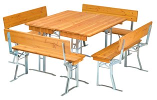 Dubbele Biertent Set Vierkant