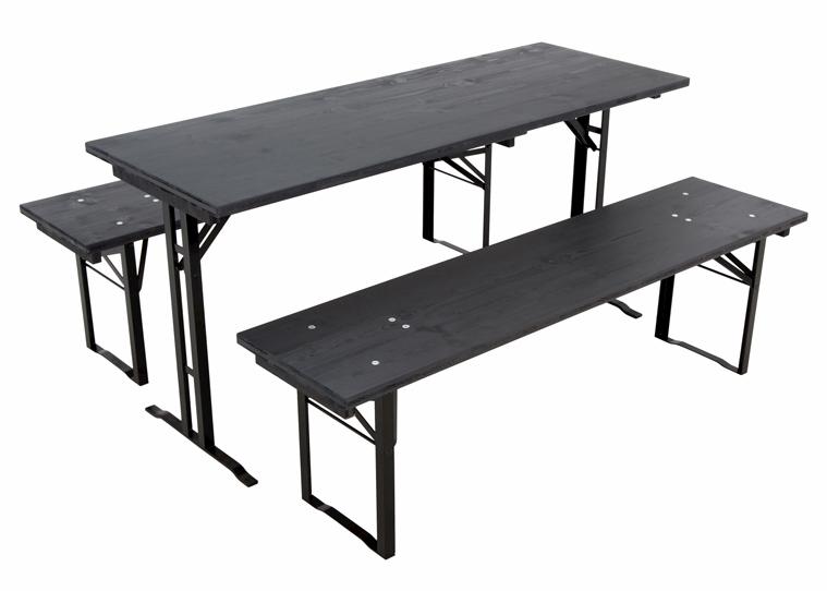 Brouwerijset met hoekige houten borden