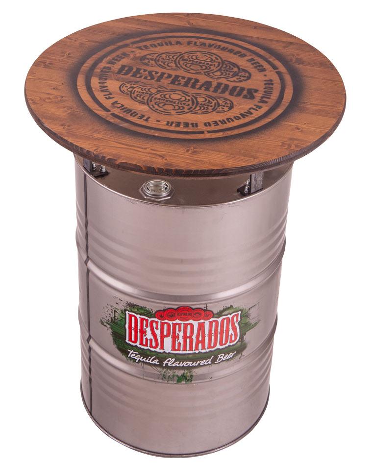 Bartafel met Desperados logo