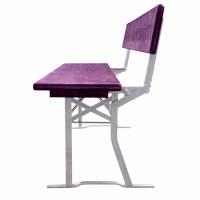 Marquee bank met rugleuning