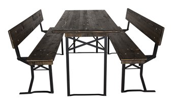 Feesttent set met rugleuning tafelframe standaard