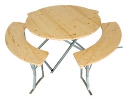 Tent set met ronde tafel 120 cm