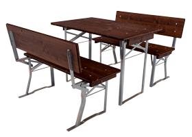 Marquee set, vier zitplaatsen.