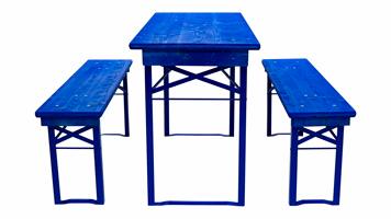 Marquee sets, blauw glazuur.