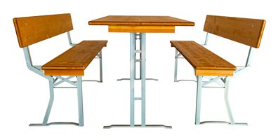 Marquee set met teak glazuur.