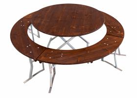 Biertent set bruin geglazuurd