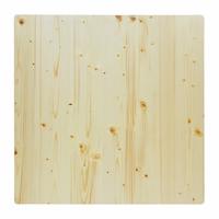 Hoog tafelblad blank gelakt vierkant