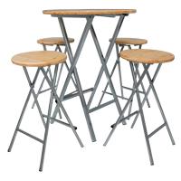 Hoge tafel barkruk zijaanzicht