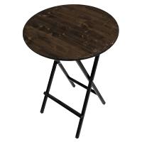 Hoge tafel 80 cm compleet donker 08