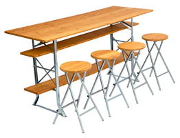 Bartafel Bier Tafel Verhoogde Kruk Planken