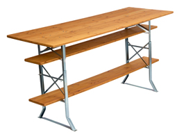 Bartafel biertafel lift en inlegplanken