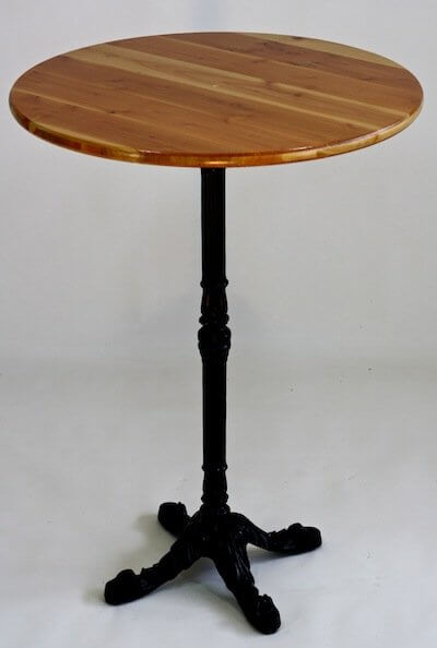 Nr.65 Staande tafel met vierpoot kolom Douglas spar 