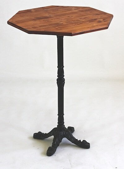 Nr. 61 Statafel vierpoot kolom Houtkleur Robinia