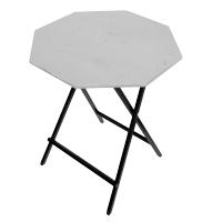 Hoge tafel met schuine vloerbeschermer