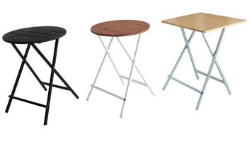 Ronde en vierkante bartafels