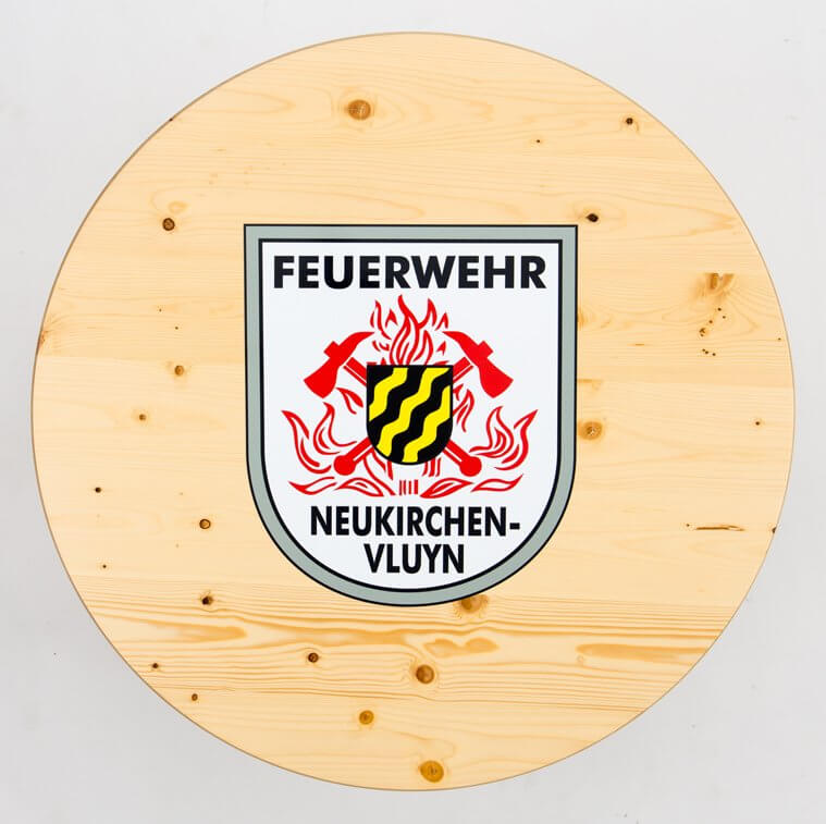 Stickers voor statafels en feesttenten.