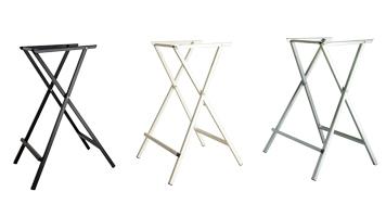 Bar tafel frame zwart gegalvaniseerd en wit